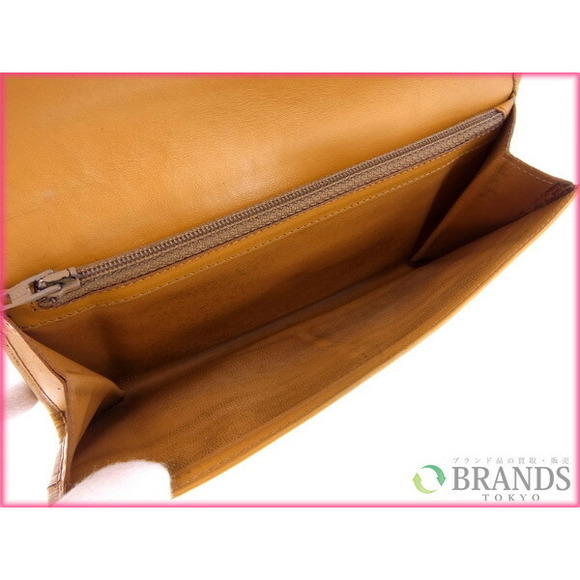 Celine Macadam Leather Brown Wallet Long - Picture 1 of 6